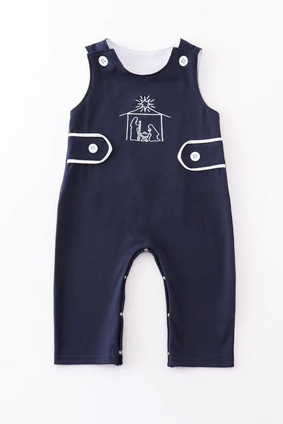 Navy Silouhette Nativity Sibling Set