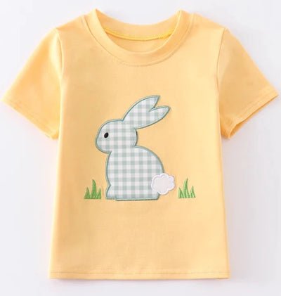 Green Plaid Bunny Sibling Set