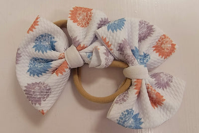 Suede Baby Headband Bow