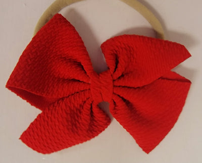 Suede Baby Headband Bow