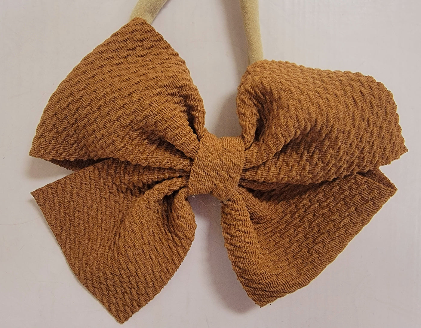 Suede Baby Headband Bow