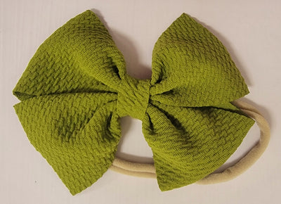 Suede Baby Headband Bow