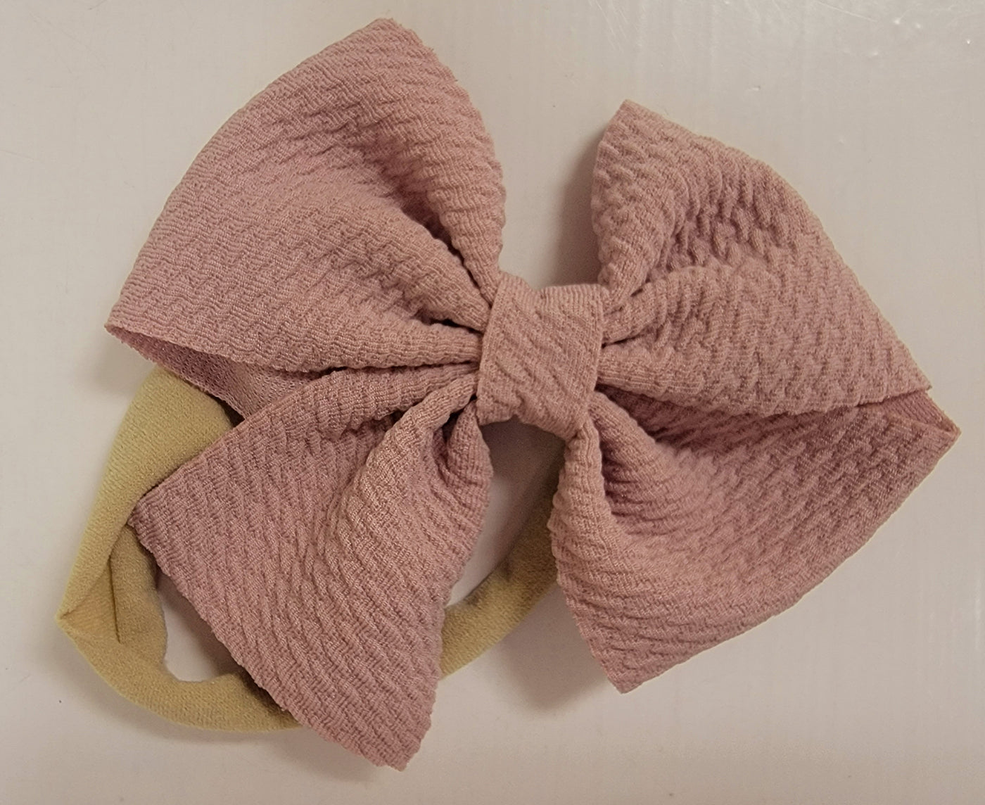 Suede Baby Headband Bow