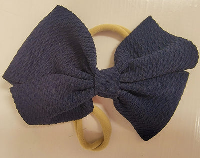 Suede Baby Headband Bow