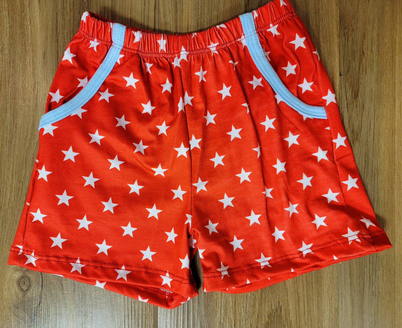 Red and White Stars Shorts