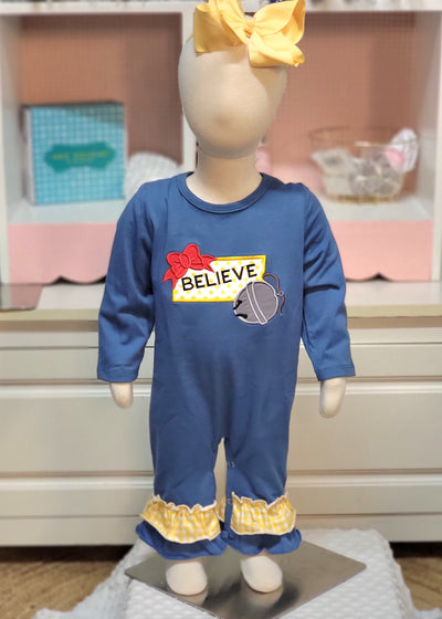 Blue & Yellow Believe Sibling Set