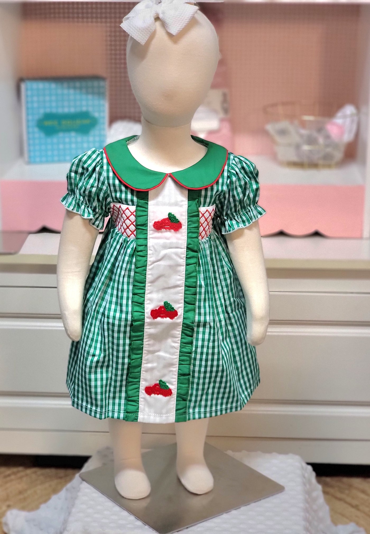 French Knot Tree Truck Trio Dress