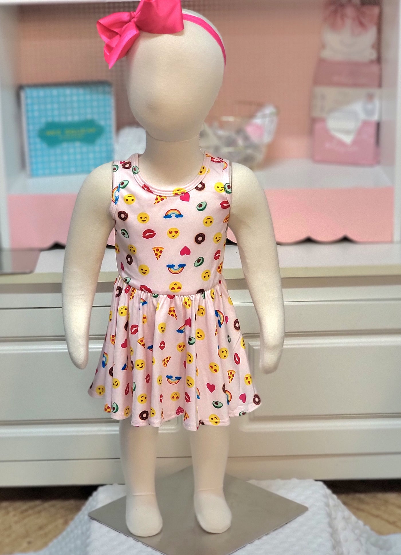 Dot Dot Smile Emojis Dress