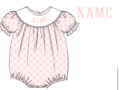 Custom Name Hand Smocked Easter - Preorder ETA Easter