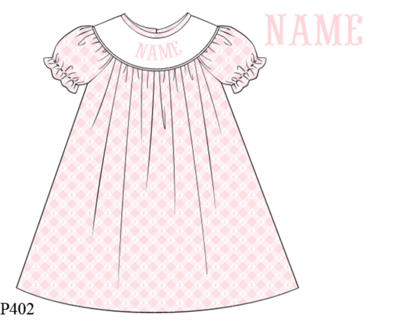 Custom Name Hand Smocked Easter - Preorder ETA Easter