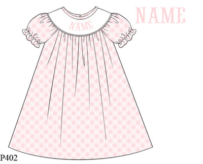 Custom Name Hand Smocked Easter - Preorder ETA Easter