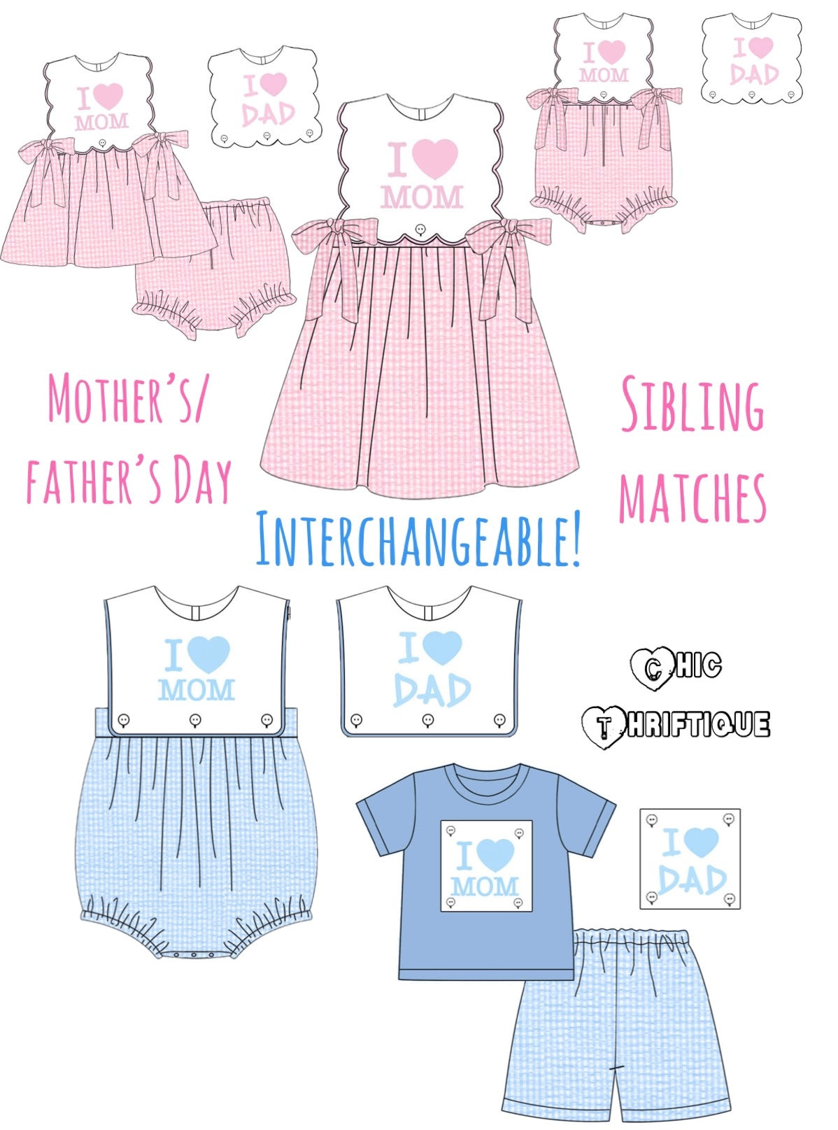 ‘25 MOM/DAD Interchangeable Sibling Matches PREORDER ETA April