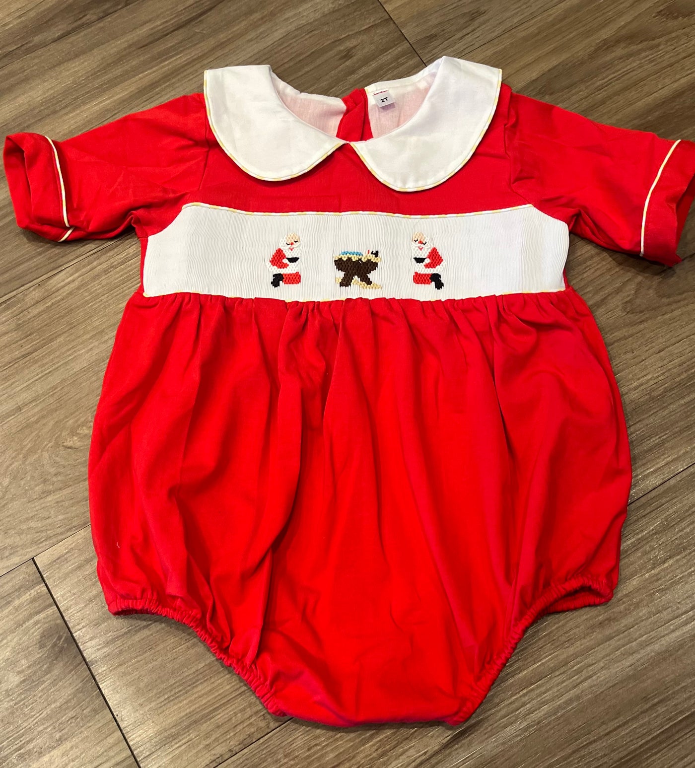 Kneeling Santa Smocked Collection