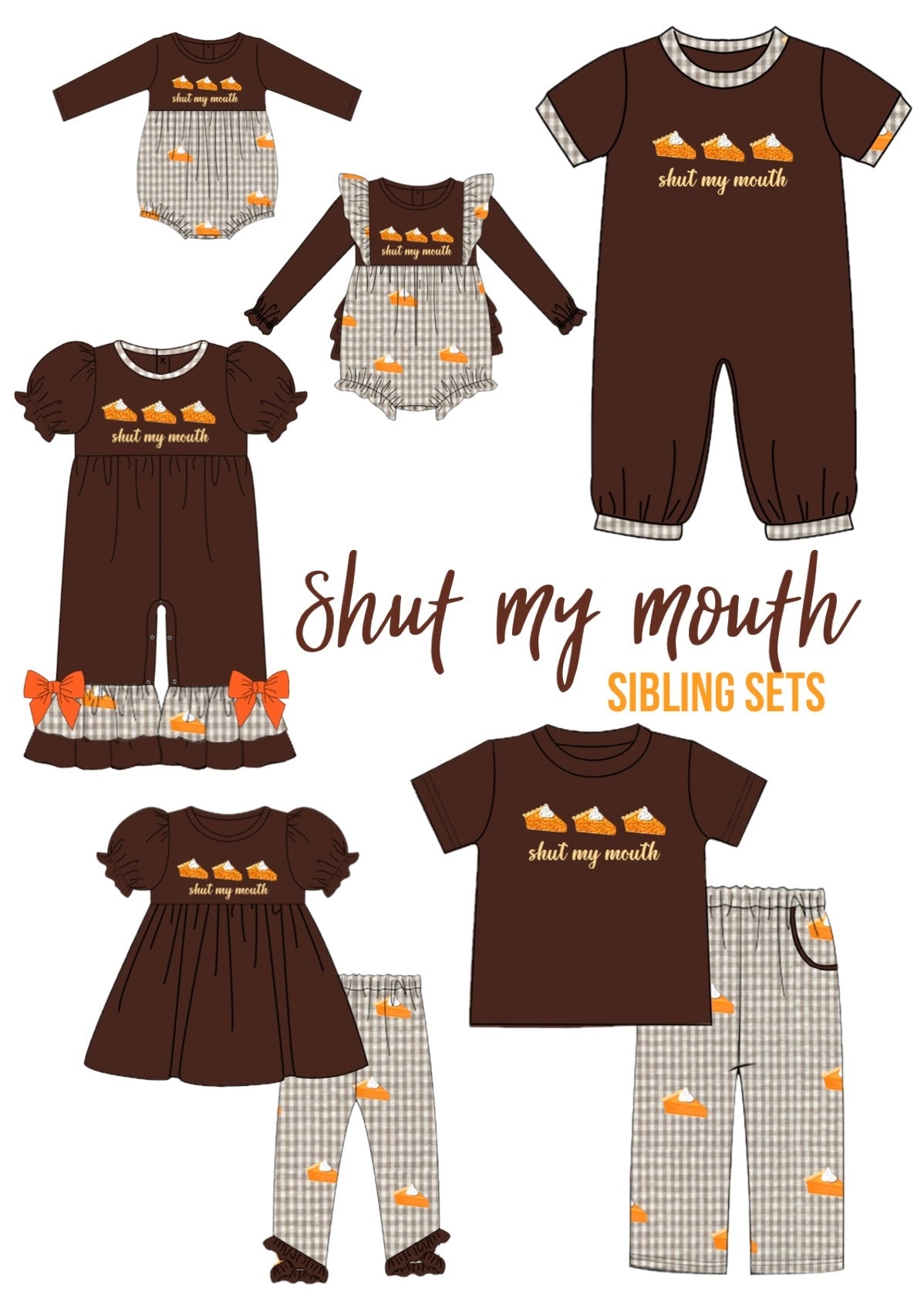 Shut My Mouth French Knot Sibling Matches 24 -EXTRAS ETA October