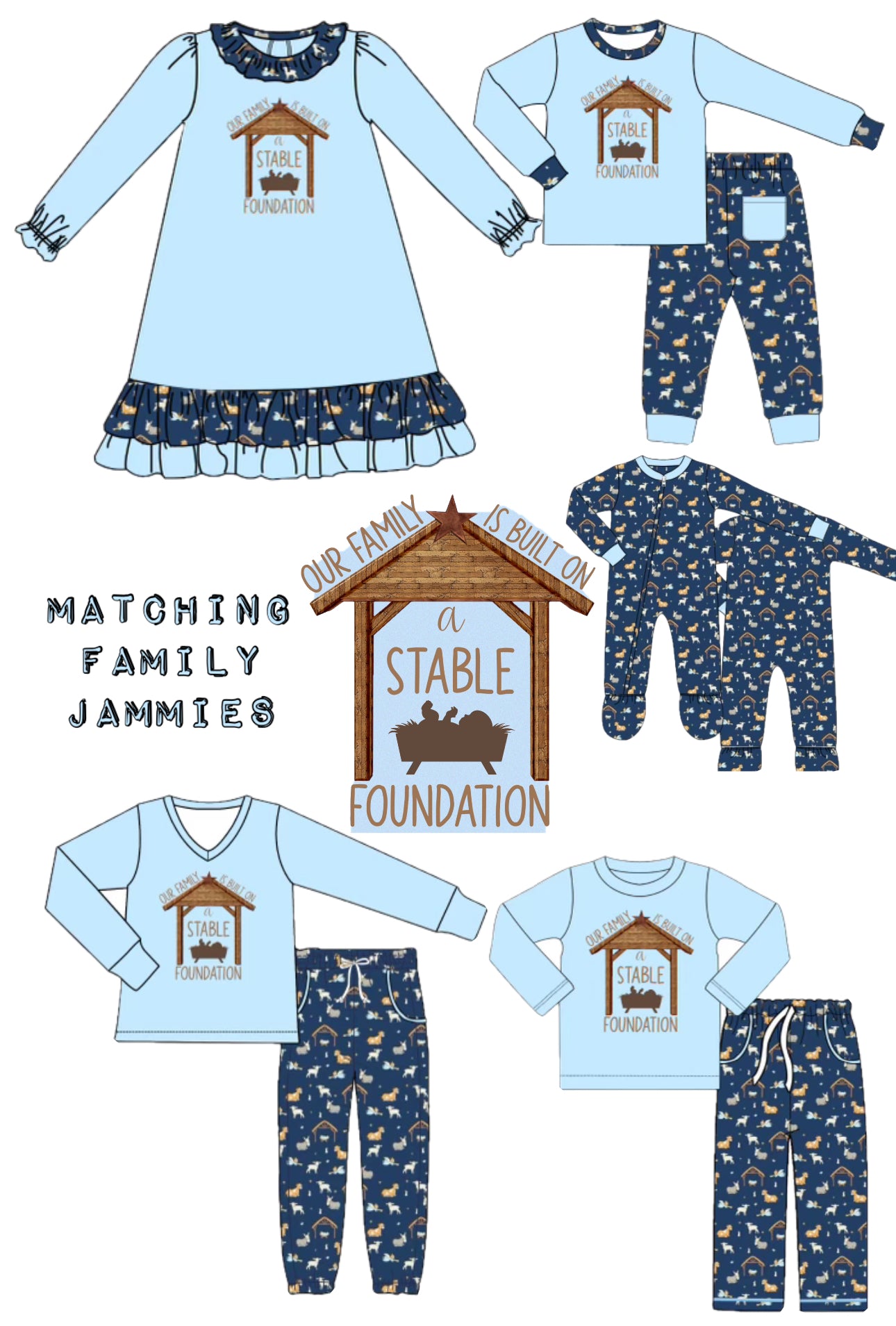 Stable Foundation Christmas Jammies -EXTRAS ETA November