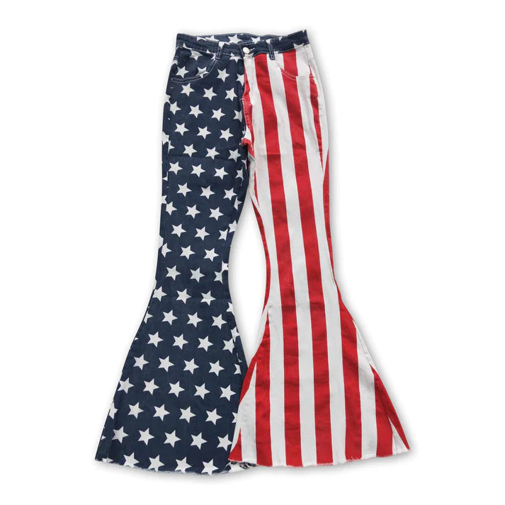 Patriotic Flare Denim Mom & Me Jeans