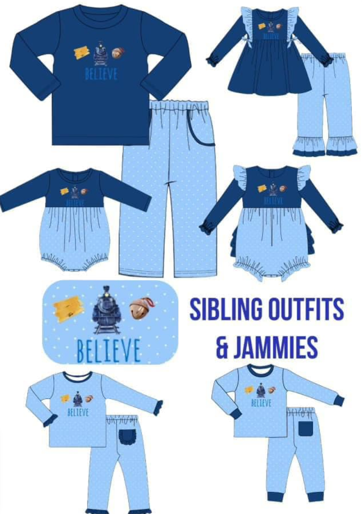 Believe Outfits and Jammies - Preorder ETA October