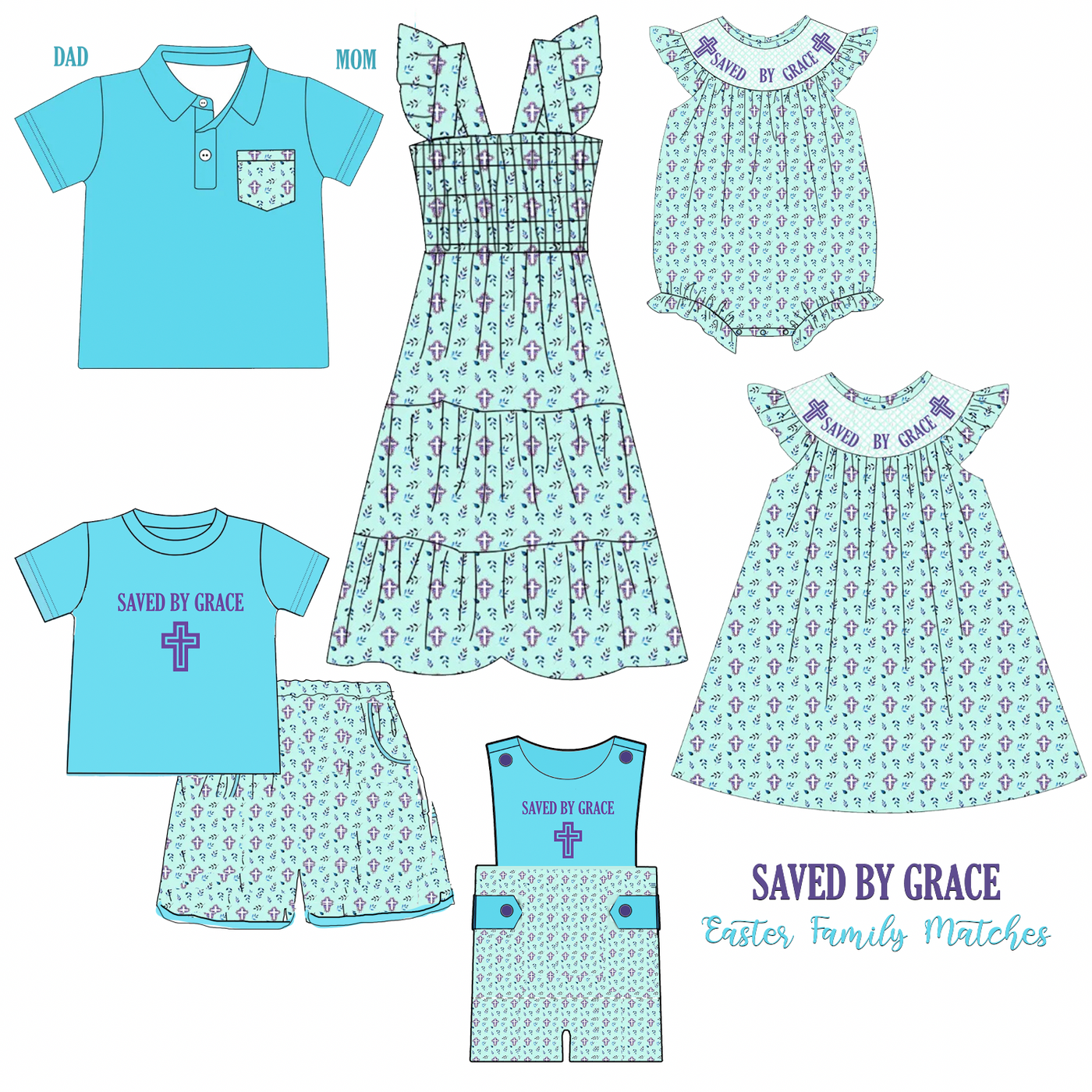 Saved By Grace Family Collection - PREORDER ETA Easter Wear