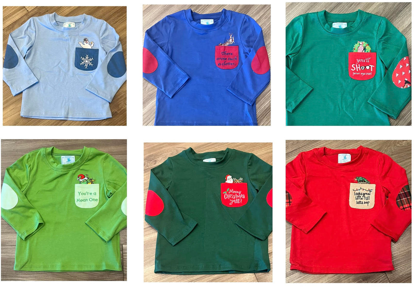 Christmas Family Pocket Shirts