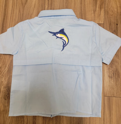 Marlin Fishing Shirt Blue