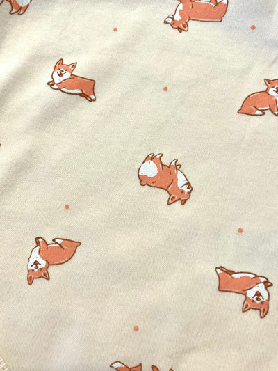 Pima Cotton Onesie - Corgi Print