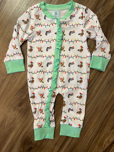 Hunting Trio Christmas Girl Pajamas