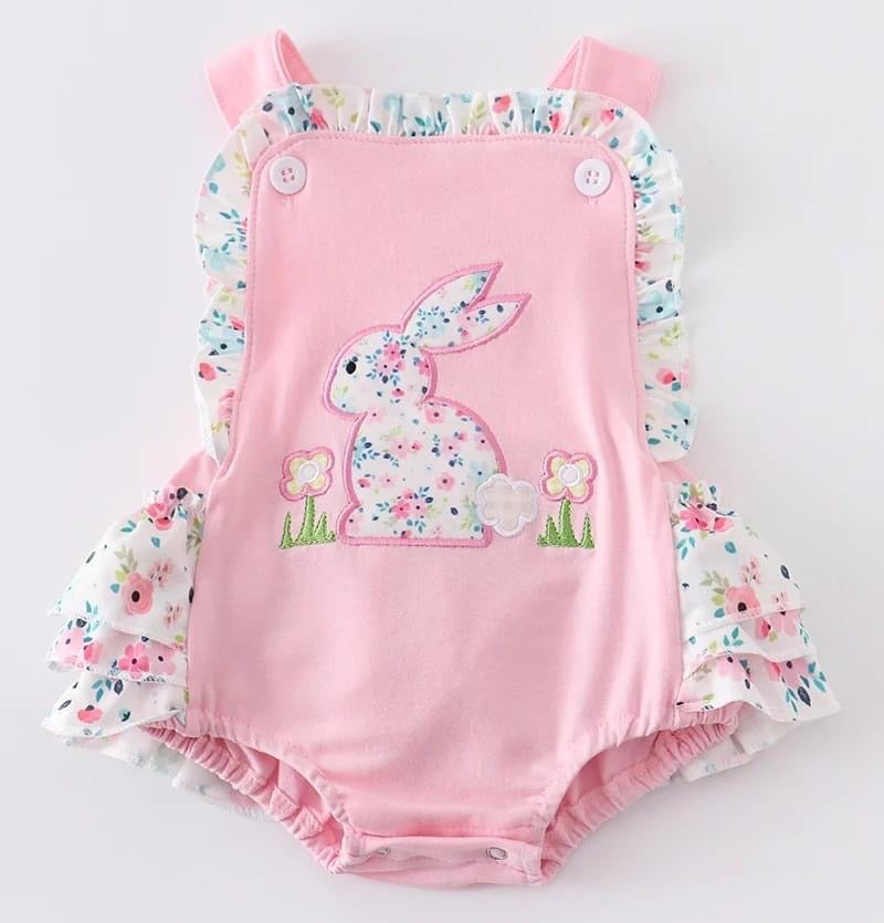 Pink Floral Bunny Bubble