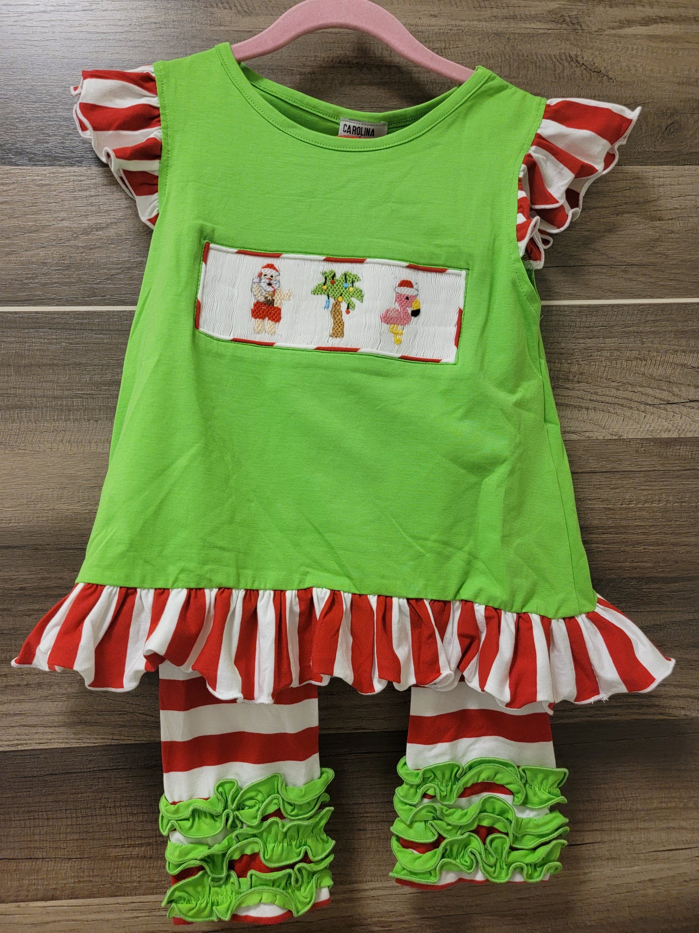 Tropical Christmas Girl Pant Set - Chic Thriftique