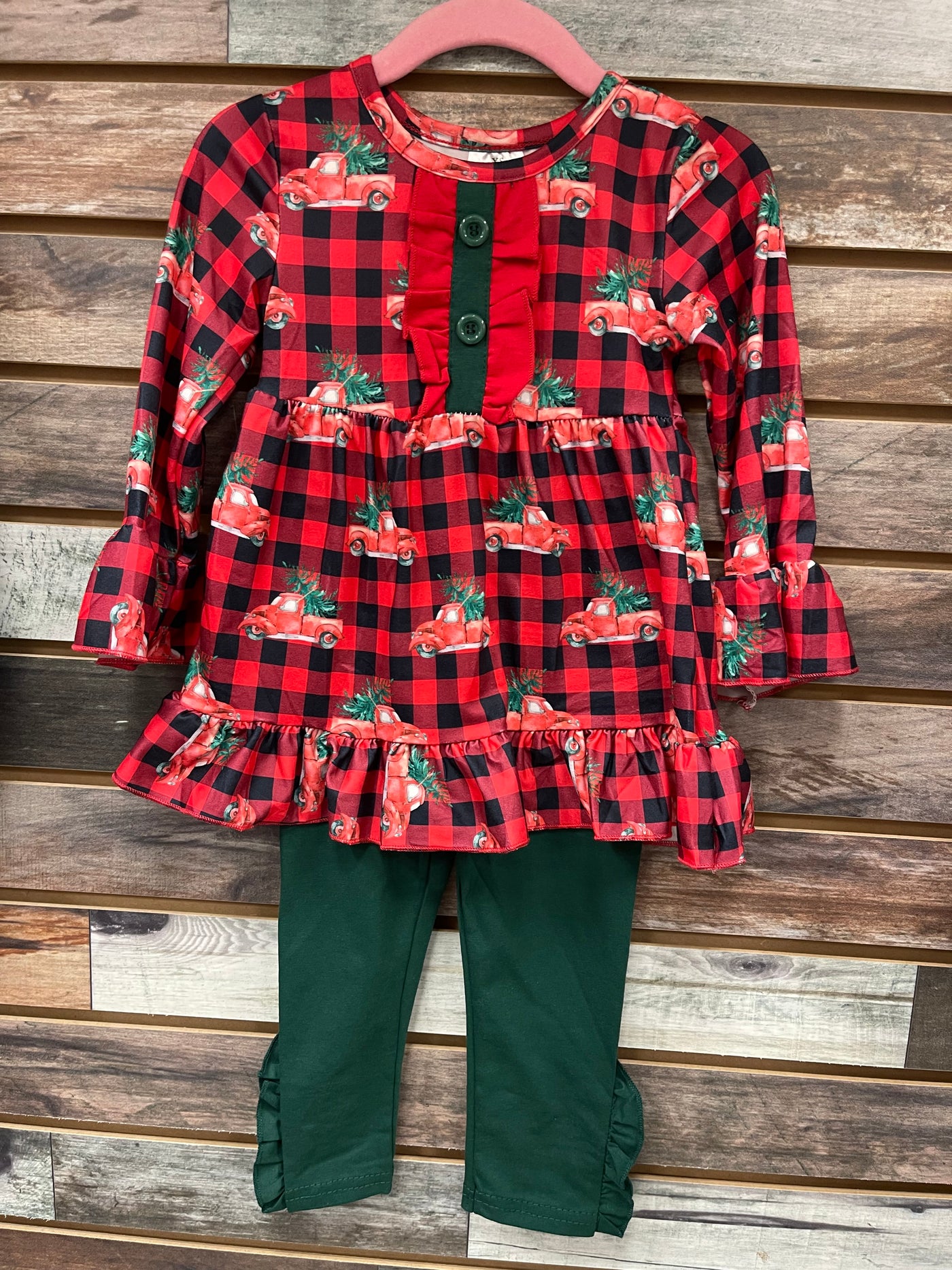 Christmas Truck Girl Pant Set - Chic Thriftique