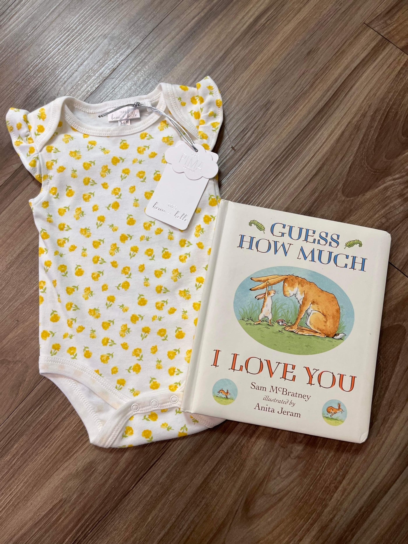 Pima Cotton Onesie - Yellow Floral Print