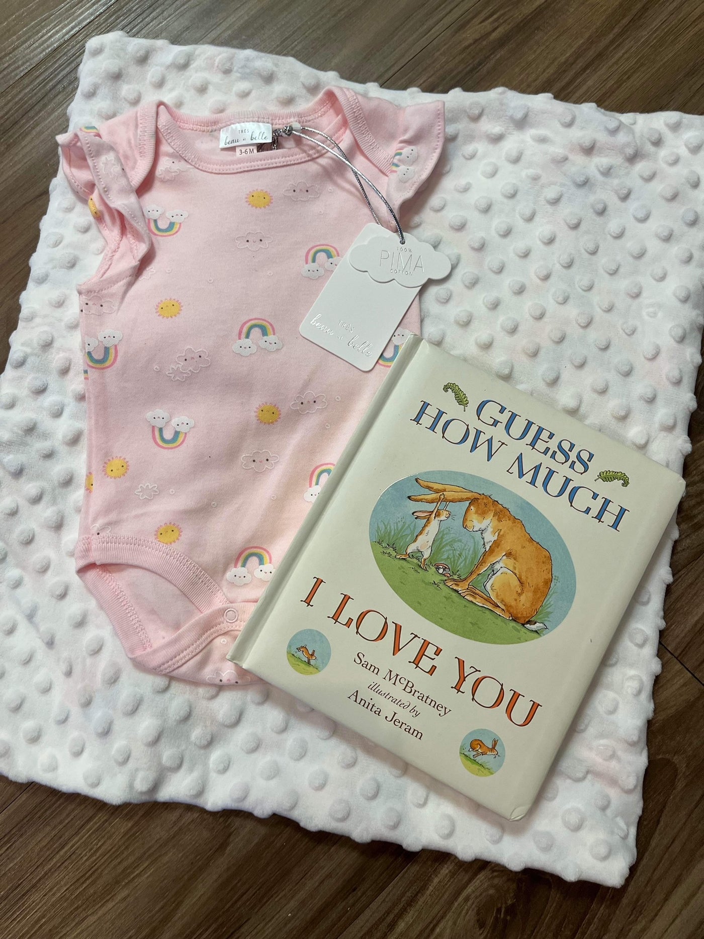 Pima Cotton Onesie - Happy Rainbows